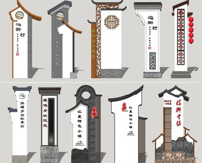  大英美丽乡村标识标牌有哪些分类？