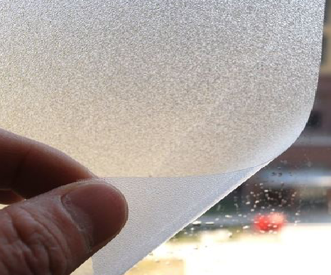  大英玻璃门外面粘广告用什么材料好？